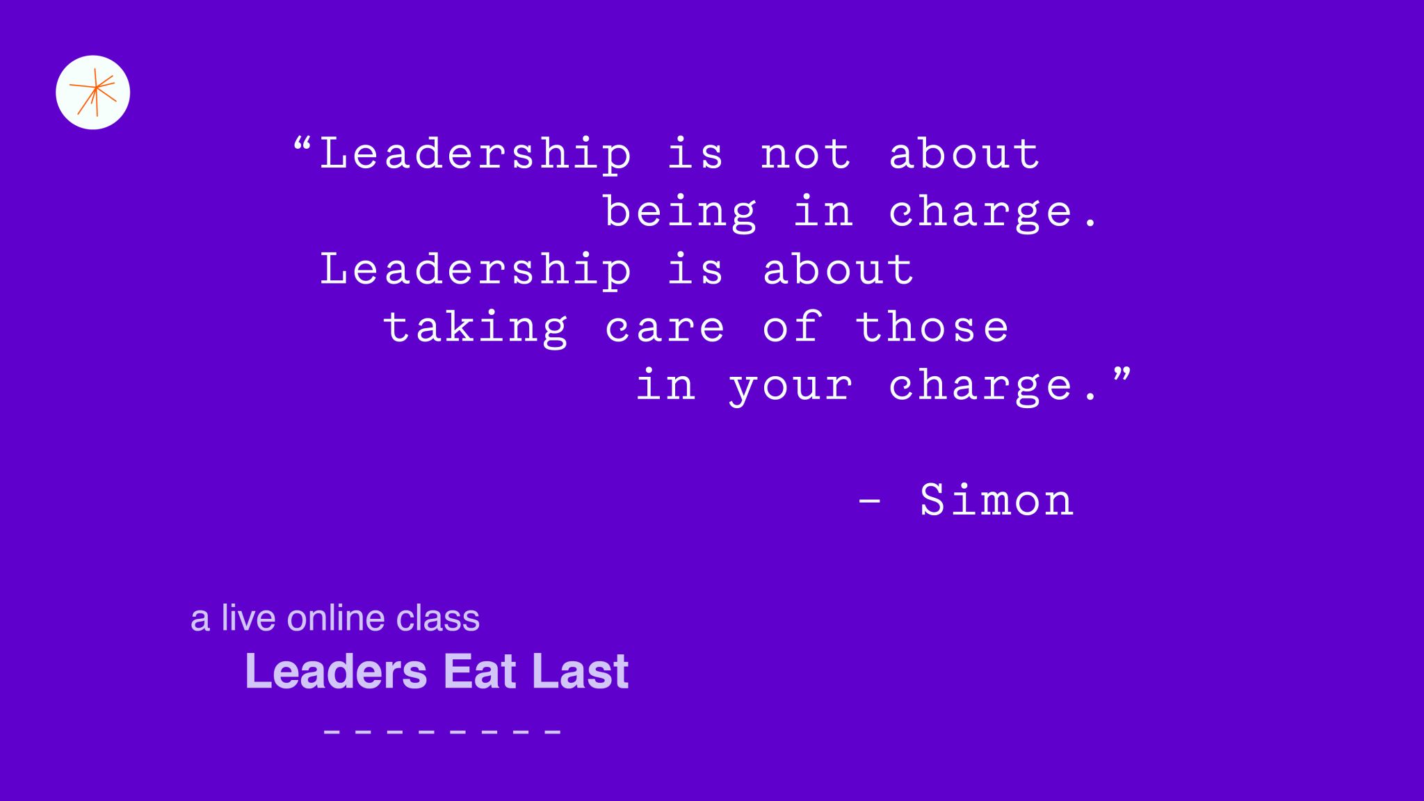 Post image by Simon Sinek